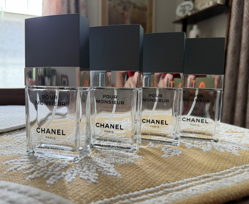 CHANEL Pour Monsieur Eau de Parfum Spray 3.4 fl oz Regular Size Lot (empty)