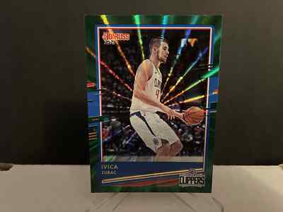 2020-21 NBA Panini Donruss Basketball Ivica Zubac #133 Green Laser Card