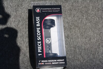 Thompson Center Black One Piece Scope Base & Rings Combo 1'' Medium Encore Omega