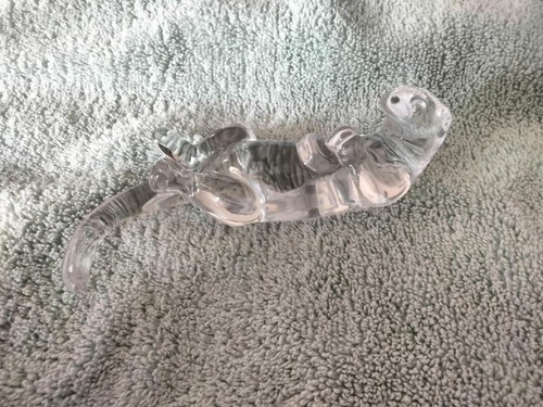 Baccarat Sea/River Otter (signed) - Swimming/Eating - Picture 4 of 5