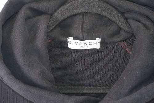 Givenchy BMJ09L305B Men Cotton Schematics Print Black Oversized Hoodie Jumper XL - Picture 7 of 9