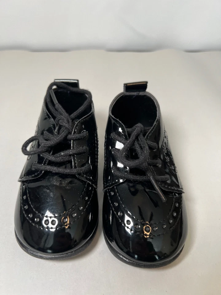 Infant Baby Boy Oxford Shoes Soft Sole Size 4 (18-24 months) - Image 4 of 4