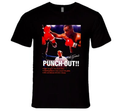 Mike Tyson's Punch Out Box Art Retro Video Game T Shirt
