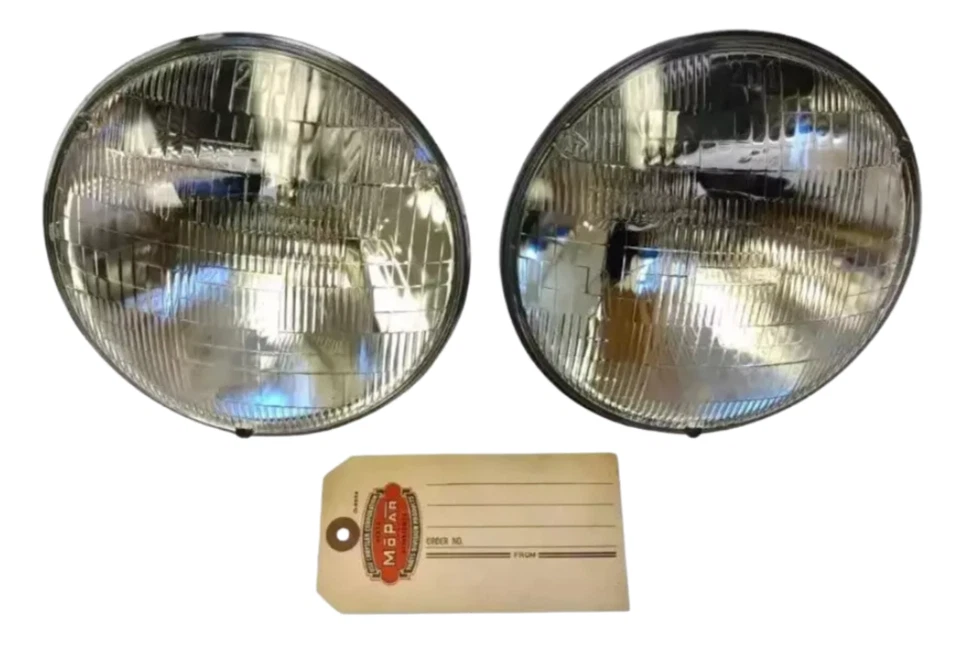 Juego de bombillas de faros de haz sellado delantero 6V para Dodge Plymouth 1940-1955 Foto 2 de 4