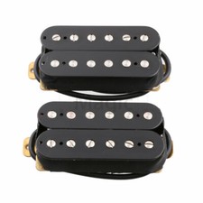 Alnico 2 Magnet Electric Guitar Humbucker Pickup Set Neck Bridge Black