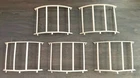 BARBIE DREAM POOL Playset Parts - 5 CURVED RAILING Pieces - Vintage 1980 Parts