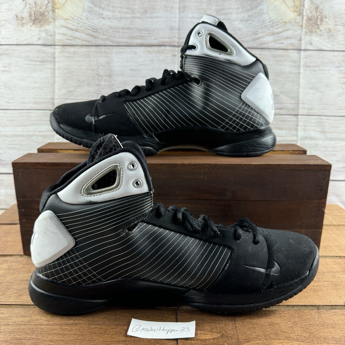 Nike Hyperdunk Elite TB Vintage Black White 2008 324828-011 Nike Hyperdunk Elite TB Vintage Black White 2008 324828-011
