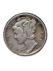 1938 S Mercury Dime 90% Silver Very Fine VF  JRT 276