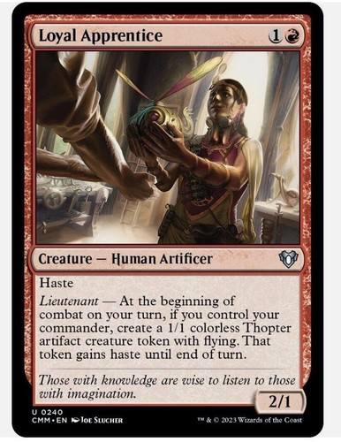 1x Loyal Apprentice - Commander: Tarkir: Dragonstorm - NM - MTG | eBay 1x Loyal Apprentice - Commander: Tarkir: Dragonstorm - NM - MTG | eBay