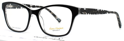 VISION SOURCE SMART PL-217 BLK Womens Black Cat Eye Eyeglasses 53-16-140