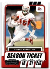2021 PANINI CONTENDERS DRAFT PICKS CAMPUS TICKET DAVANTE ADAMS FRESNO STATE