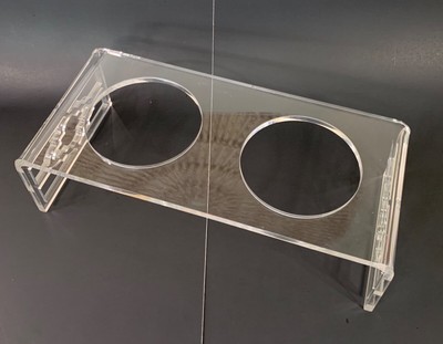 acrylic dog feeder
