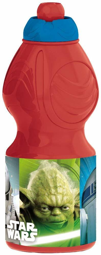 Star Wars Botella de Plástico Resistente 400ml Escuela, Tiempo Libre