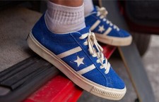 NEW Converse One Star Leather Pro Suede Low Blue A07311C Mens 3 Womens 4.5