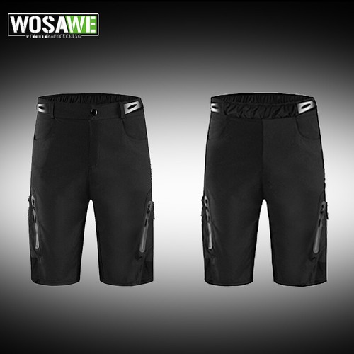 WOSAWE Men Cycling Shorts Padded MTB Bike Short Pants Loose-fit Running  Bottom | eBay