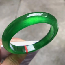 Certified Natural Grade AAA Ice Burmese Jade jadeite bracelet bangle 57mm---