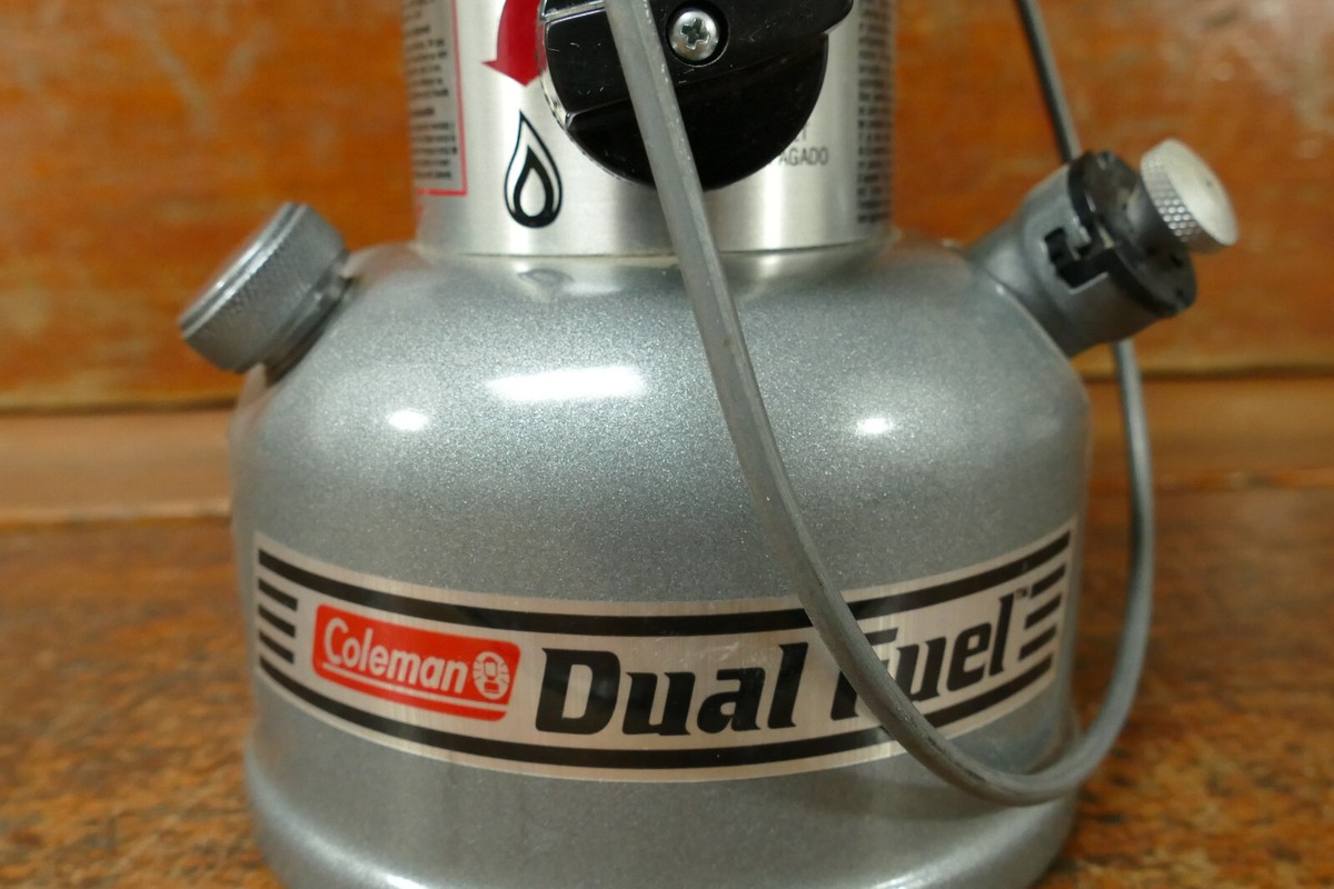 Coleman Dual Fuel Lantern Model 282-285 700T Silver Black Coleman Dual Fuel Lantern Model 282-285 700T Silver Black