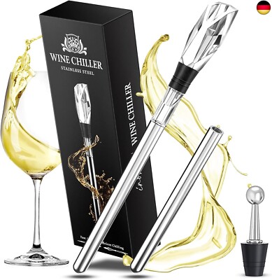 INOMO Geschenke für Männer, Weinkühlstab mit Ausgießer, Männer Geschenke Weih