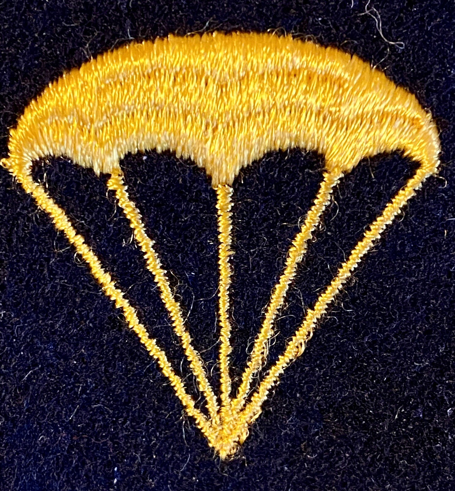 WWII Navy Parachute Man Distinguishing Mark Parachute Rigger Badge gold ...