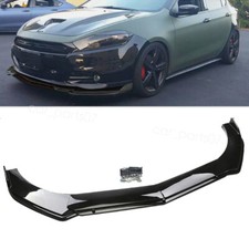 For Dodge Dart Glossy Black Front Bumper Lower Lip Spoiler Diffuser Body Kit