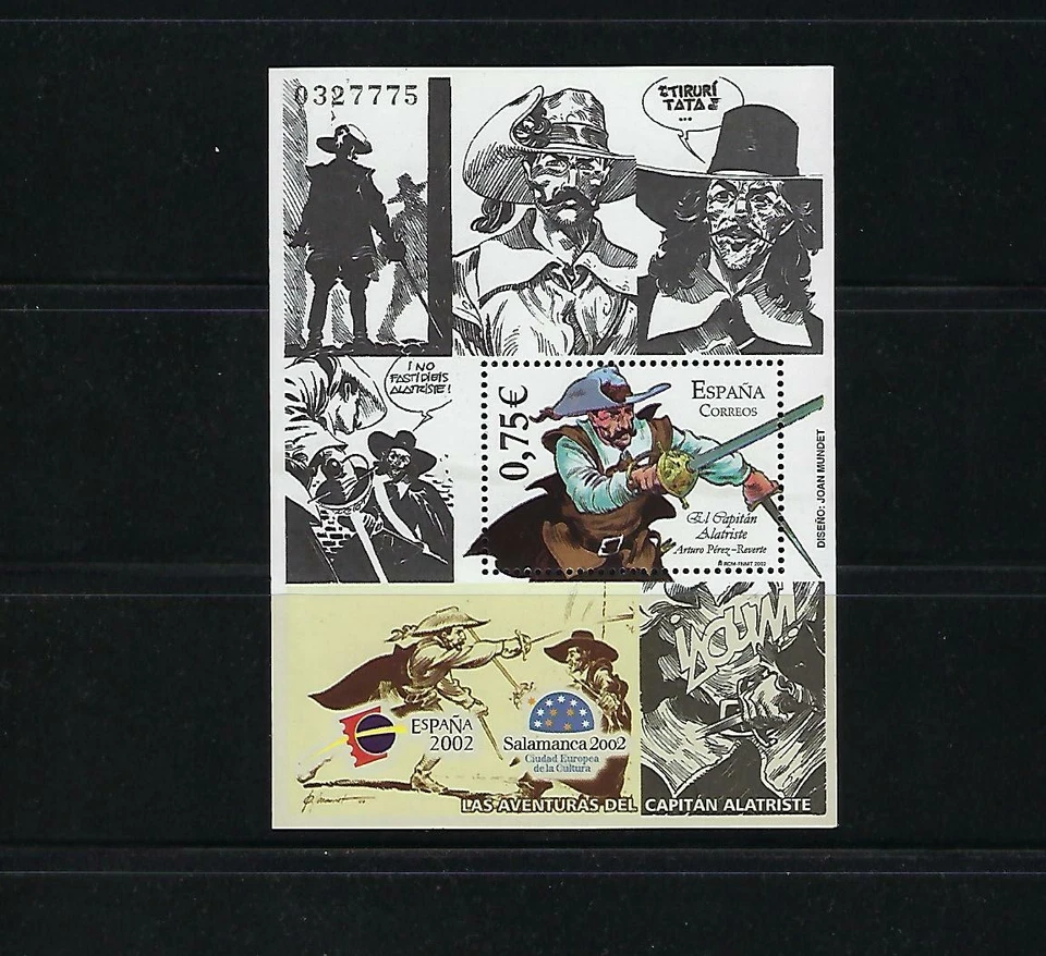 ESPAÑA. Año 2002. Exposición Mundial de Filatelia Juvenil. 7 hojas bloque - Imagen 2 de 2