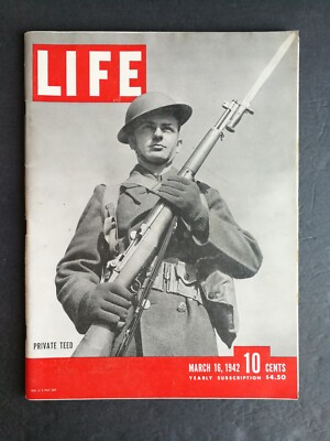 Life Magazine March 16, 1942 Private Teed - India - Detroit Race Riot  924