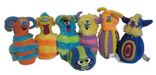 Melissa  Doug Monster Plush Bowling Game 6 Wacky Plush Pins  Silly Ball