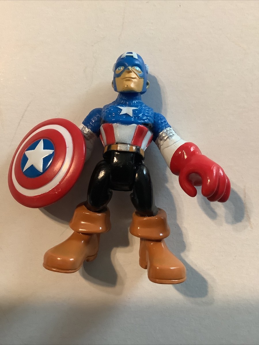 2012 Hasbro Marvel Imaginext Captain America Toy Figure Red, White,  Blue