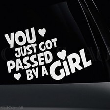 Funny Vinyl Car Decal Sticker Sign Stickers Girl Race Auto Racing Reflective