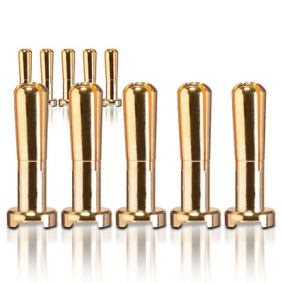 Goldkontakt Verbinder Heavy Duty Winkelstecker 4.0 mm 10 Stk partCore 100017