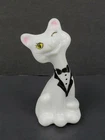 Fenton Milk Glass Tuxedo Happy Kitty Cat FAGCA Hand Painted by Martha Reynolds