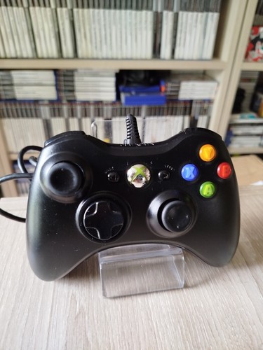 Microsoft Xbox 360 Manette Filaire Noir Avec Son Embout Compatible PC - Photo 2/9