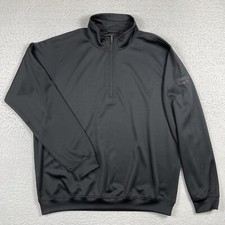 Zero Restriction Pullover Mens Large Black Tour Series 1/4 Zip Hermitage CC Golf