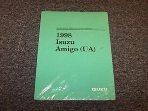 1998 Isuzu Amigo Convertible Shop Service Repair Manual Supplement 2.2L 3.2L V6 | eBay