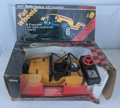 Remco Power Command Fat Wheels RC Jeep In Box Untested