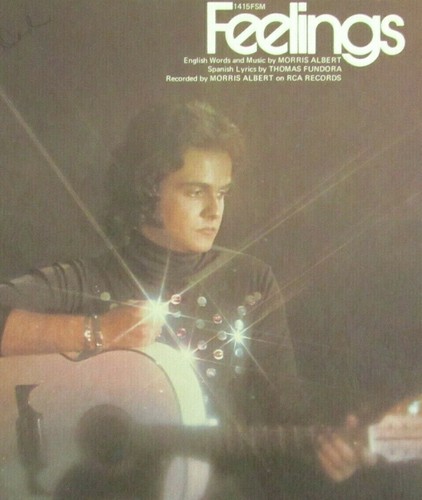 Morris Albert Sheet Music Feelings 1970s Soft Rock Ballad English Spanish Lyrics Ebay