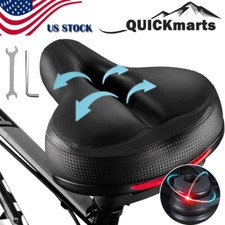 Bike Air Cushion Seat Comfort Soft Gel Wide Big Bum Pad Bicycle Saddle Men Women