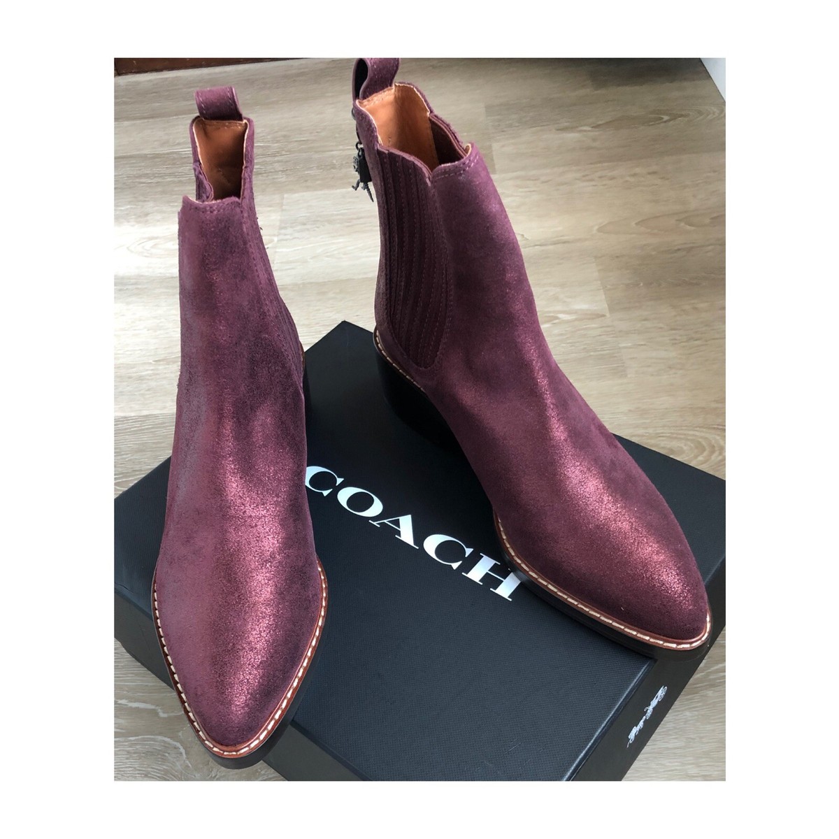 Coach NWT rockstar Chelsea ankle boots, UK