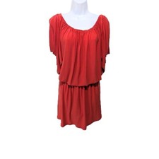Boston Proper Blouson Roman Peasant Dress Womens M Split Sleeve         #drs5.7