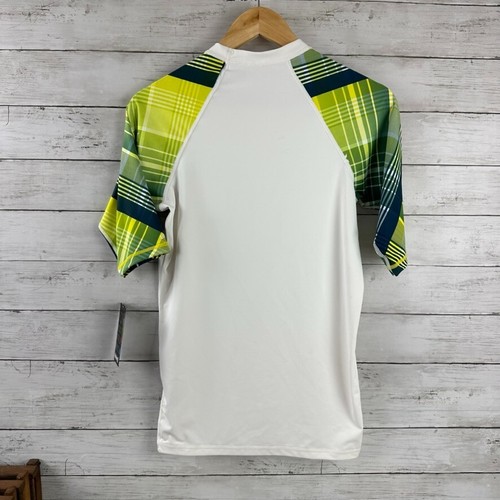 Hurley Rash Guard UPF 40+ Size Youth Large White Green - Picture 7 of 12