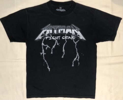 Hitman Fight Gear METALLICA T Shirt M Medium MMA Ride The Lightning 2-sided - Afbeelding 1 van 2