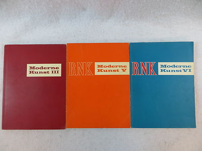Lot of 3 MODERNE KUNST III V & VI  R.N. Ketterer 1966 German Text