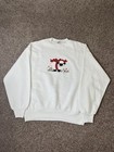 Vintage 90s Fleece Sheep Pullover Crewneck Sweatshirt Size L USA Made VTG EUC