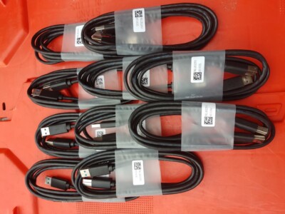 10 x Original Dell 6 Fuß USB 3.0 SuperSpeed Typ A auf Typ B Stecker Kabel 5KL2E22501