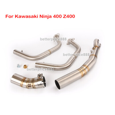 For Kawasaki Z400 Ninja 400 2017-2022 Exhaust System 51mm Header Link Pipe