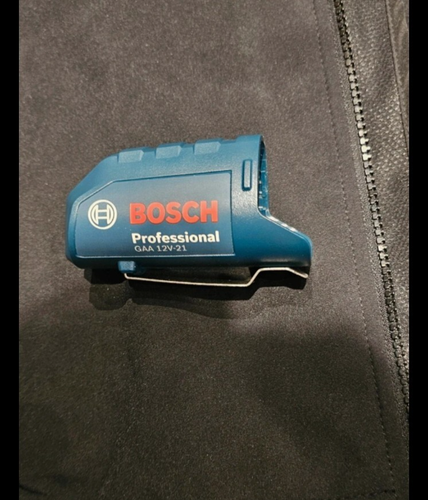 Bosch Professional Heated Vest GHH 12+18V XA GAA 12V Adapter size S, EX DISPLAY - Picture 9 of 13