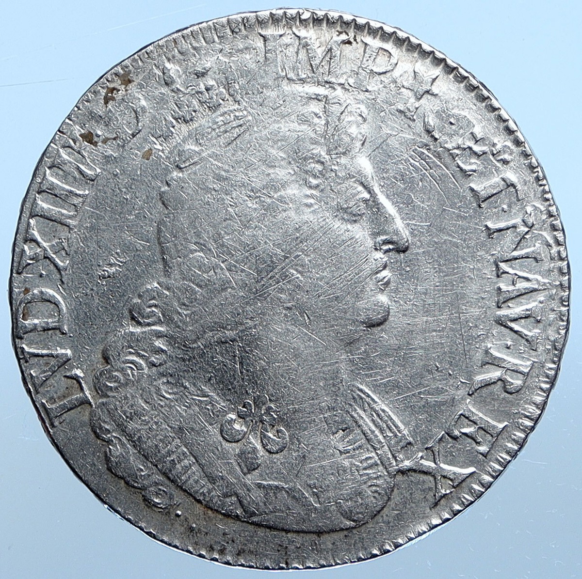 1629年Aフランス 1/12Ecu銀貨 王冠 フルール・ド・リス 1629年Aフランス 1/12Ecu銀貨 王冠 フルール・ド・リス 1629年Aフランス 1/