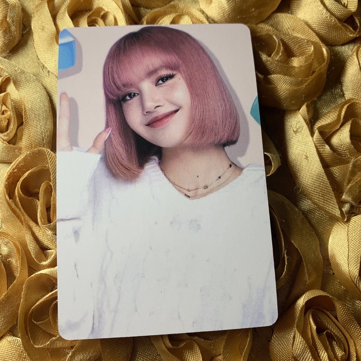 Lisa BLACKPINK Born Pink Tour Celeb K-pop Girl Photo Card White