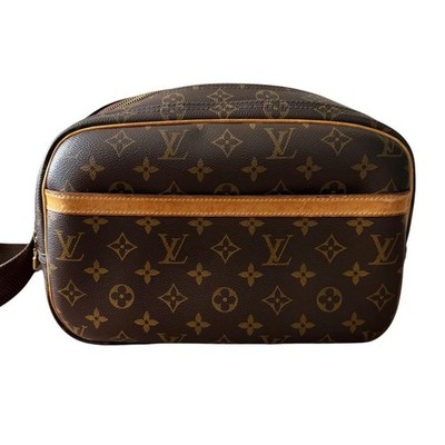 Louis Vuitton Reporter PM Monogram Bag Brown Used