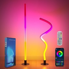 Corner Floor Lamp 2 Pack, LED Corner Lamp with 1300lm Smart Modern Floor Ligh...